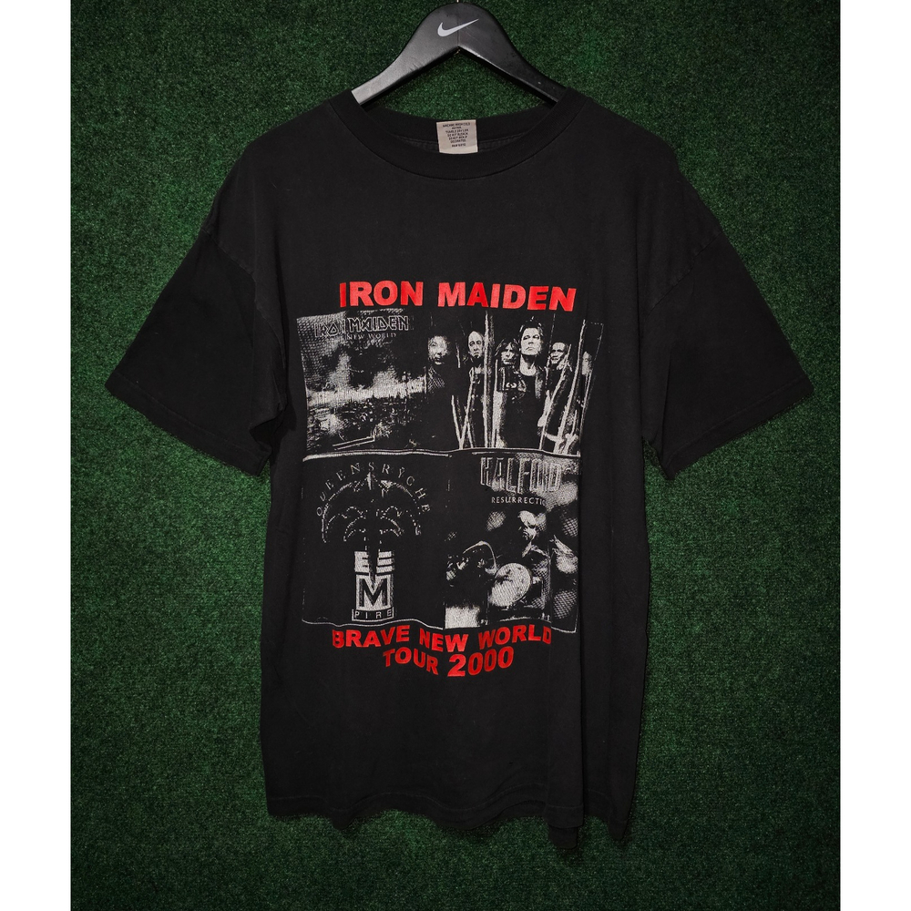 Vintage Iron Maiden band tee Brave New World Tour 2000 Concert T-Shirt‎